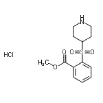 CAS#: 849035-95-6, Methyl 2-(4-piperidinylsulfonyl)benzoate hydrochloride (1:1)