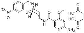 CAS#: 84923-22-8, 2-Amino-4-Methoxy-N-(8-(4-Nitrobenzyl)-3-beta-Nortropanyl)-5-Pyrimidinecarboxamide Maleate