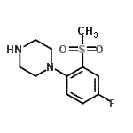 CAS#: 849938-78-9, 1-[4-Fluoro-2-(methylsulfonyl)phenyl]piperazine