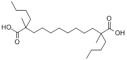 CAS 登录号：85018-94-6， 2,11-二丁基-2,11-二甲基十二烷二酸