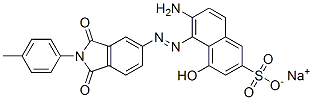 CAS#: 85030-28-0, Sodium 6-Amino-5-[[2,3-Dihydro-1,3-Dioxo-2-(p-Tolyl)-1H-Isoindol-5-Yl]Azo]-4-Hydroxynaphthalene-2-Sulphonate
