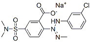CAS 登录号：85030-41-7， 2-[3-(3-氯苯基)-1-甲基-2-三氮烯-1-基]-5-[(二甲基氨基)磺酰基]-苯甲酸钠盐(1:1)