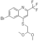 CAS#: 850349-80-3, 6-Bromo-4-(2,2-Dimethoxyethylthio)-2-(Trifluoromethyl)Quinoline