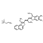 CAS#: 85050-02-8, 1-Ethyl-2-{2-[(3-ethyl-5,6-dimethyl-1,3-benzoselenazol-2(3H)-ylidene)methyl]-1-buten-1-yl}naphtho[1,2-d][1,3]thiazol-1-ium ethyl sulfate