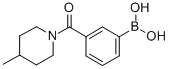 CAS 登录号：850567-30-5， 3-(4-甲基哌啶-1-羰基)苯硼酸