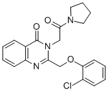 CAS#: 85063-13-4, 1-((2-((2-Chlorophenoxy)Methyl)-4-Oxo-3(4H)-Quinazolinyl) Acetyl)-Pyrrolidine