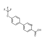 CAS 登录号：851266-72-3， 5-[4-(三氟甲氧基)苯基]-2-吡啶羧酸