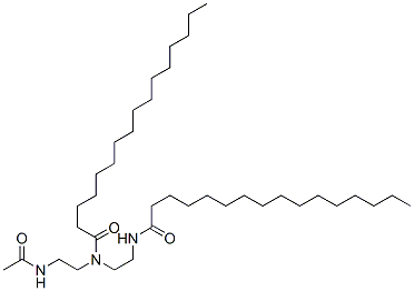 CAS#: 85187-60-6, N-[2-(Acetylamino)Ethyl]-N-[2-[(1-Oxohexadecyl)Amino]Ethyl]Hexadecan-1-Amide