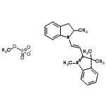CAS#: 85187-86-6, 1,3,3-Trimethyl-2-[(E)-2-(2-methyl-2,3-dihydro-1H-indol-1-yl)vinyl]-3H-indolium methyl sulfate