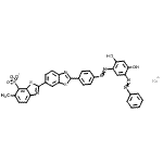CAS#: 85188-17-6, Sodium 2'-(4-{[2,4-dihydroxy-5-(phenyldiazenyl)phenyl]diazenyl}phenyl)-6-methyl-2,6'-bi-1,3-benzothiazole-7-sulfonate