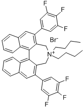 CAS 登录号：851942-89-7， (S)-4,4-二丁基-2,6-二(3,4,5-三氟苯基)-4,5-二氢-3H-二萘并[7,6,1,2-C去]氮杂卓鎓溴化物