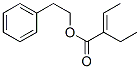 CAS 登录号：85204-17-7， 2-苯基乙基 2-乙基-2-丁烯酸酯