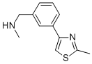 CAS 登录号：852180-43-9， N-甲基-N-[3-(2-甲基-1,3-噻唑-4-基)苄基]胺