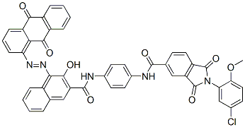 CAS#: 85223-07-0, 2-(5-Chloro-2-Methoxyphenyl)-N-[4-[[[4-[(9,10-Dihydro-9,10-Dioxo-1-Anthryl)Azo]-3-Hydroxy-2-Naphthyl]Carbonyl]Amino]Phenyl]-2,3-Dihydro-1,3-Dioxo-1H-Isoindole-5-Carboxamide