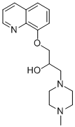 CAS 登录号:85239-22-1, 4-甲基-alpha-((8-喹啉基氧基)甲基)-1-哌嗪乙醇