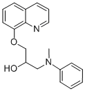 CAS 登录号:85239-26-5, 1-(甲基苯基氨基)-3-(8-喹啉基氧基)-2-丙醇