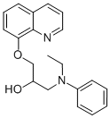 CAS 登录号:85239-27-6, 1-(乙基苯基氨基)-3-(8-喹啉基氧基)-2-丙醇