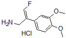 CAS#: 85278-04-2, (E)-2-(3,4-Dimethoxyphenyl)-3-fluoroprop-2-en-1-amine hydrochloride