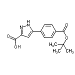 CAS#: 852816-01-4, 5-(4-{[(2-Methyl-2-propanyl)oxy]carbonyl}phenyl)-1H-pyrazole-3-carboxylic acid