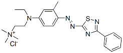 CAS#: 85283-77-8, [2-[Ethyl[3-Methyl-4-[(3-Phenyl-1,2,4-Thiadiazol-5-Yl)Azo]Phenyl]Amino]Ethyl]Trimethylammonium Chloride