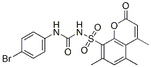 CAS 登录号：85302-37-0， 3-(4-溴苯基)-1-(4,5,7-三甲基-2-氧代-苯并吡喃-8-基)磺酰基-脲