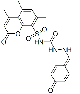 CAS#: 85302-45-0, 3-[1-(4-Oxo-1-Cyclohexa-2,5-Dienylidene)Ethylamino]-1-(4,5,7-Trimethyl -2-Oxo-Chromen-8-Yl)Sulfonyl-Urea