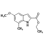 CAS#: 853226-48-9, Ethyl 5-methoxy-7-methyl-1H-indole-2-carboxylate