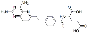 CAS#: 85345-35-3, (2S)-2-[[4-[2-(2,4-Diamino-3,5,10-Triazabicyclo[4.4.0]Deca-2,4,7,9,11-Pentaen-9-Yl)Ethyl]Benzoyl]Amino]Pentanedioic Acid