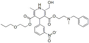 CAS#: 85387-23-1, 2-Propoxyethyl 2-(Benzyl-Methyl-Amino)Ethyl 2-(Hydroxymethyl)-6-Methyl -4-(3-Nitrophenyl)-1,4-Dihydropyridine-3,5-Dicarboxylate