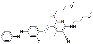 CAS#: 85392-21-8, 5-[[2-Chloro-4-(Phenylazo)Phenyl]Azo]-2,6-Bis[(3-Methoxypropyl)Amino]-4-Methylnicotinonitrile