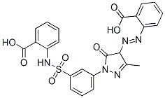 CAS 登录号：85409-58-1， 2-[[1-[3-[[(2-羧基苯基)氨基]磺酰基]苯基]-4,5-二氢-3-甲基-5-氧代-1H-吡唑-4-基]偶氮]苯甲酸