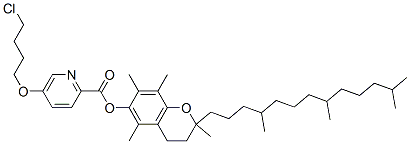 CAS#: 85446-82-8, [2,5,7,8-Tetramethyl-2-(4,8,12-Trimethyltridecyl)Chroman-6-Yl] 5-(4-Chlorobutoxy)Pyridine-2-Carboxylate