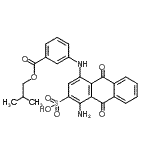 CAS#: 85455-38-5, 1-Amino-4-{[3-(isobutoxycarbonyl)phenyl]amino}-9,10-dioxo-9,10-dihydro-2-anthracenesulfonic acid