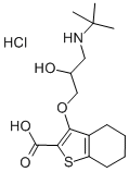 CAS#: 85462-87-9, 4,5,6,7-Tetrahydro-3-(3-((1,1-Dimethylethyl)Amino)-2-Hydroxypropoxy)-Benzo(b)Thiophene-2-Carboxylic Acid Hydrochloride