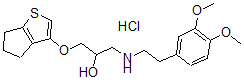 CAS#: 85462-93-7, 1-[2-(3,4-Dimethoxyphenyl)Ethylamino]-3-(8-Thiabicyclo[3.3.0]Octa-6,9-Dien-6-Yloxy)Propan-2-Ol Hydrochloride