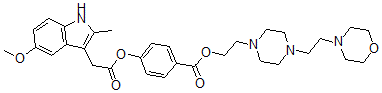 CAS#: 85476-59-1, 2-[4-(2-Morpholin-4-Ylethyl)Piperazin-1-Yl]Ethyl 4-[2-(5-Methoxy-2-Methyl-1H-Indol-3-Yl)Acetyl]Oxybenzoate