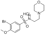 CAS 登录号：85477-20-9， 3-溴-4-甲氧基-N-(2-吗啉-4-基-乙基)-苯磺酰胺盐酸盐