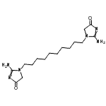 CAS#: 85508-21-0, 1,1'-(1,10-Decanediyl)bis(2-amino-1,5-dihydro-4H-imidazol-4-one)