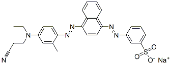 CAS#: 85536-95-4, Sodium 3-[[4-[[4-[(2-Cyanoethyl)Ethylamino]-O-Tolyl]Azo]-1-Naphthyl]Azo]Benzenesulphonate