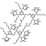 CAS 登录号：85567-19-7， 丁二酸,二[2-[[4,6-二[(3-甲氧基丙基)(2,2,6,6-四甲基-4-哌啶基)氨基]-1,3,5-三嗪-2-基][2-[[4,6-二[(3-甲氧基丙基)(2,2,6,6-四甲基-4-哌啶基)氨基]-1,3,5-三嗪-2-基]氨基]乙基]氨基]乙基]酯