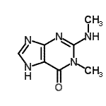CAS#: 856048-67-4, 1-Methyl-2-(methylamino)-1,7-dihydro-6H-purin-6-one