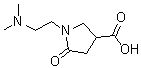 CAS 登录号：856437-22-4， 1-[2-(二甲基氨基)乙基]-5-氧代-3-吡咯烷羧酸