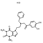 CAS#: 85665-61-8, 7-(2-{Benzyl[2-(3,4-dihydroxyphenyl)-2-oxoethyl]amino}ethyl)-1,3-dimethyl-3,7-dihydro-1H-purine-2,6-dione hydrochloride (1:1)