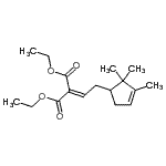 CAS#: 85665-70-9, Diethyl [2-(2,2,3-trimethyl-3-cyclopenten-1-yl)ethylidene]malonate