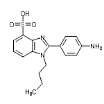 CAS#: 85721-11-5, 2-(4-Aminophenyl)-1-butyl-1H-benzimidazole-4-sulfonic acid