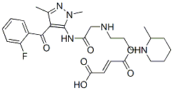 CAS#: 85723-21-3, But-2-Enedioic Acid, N-[4-(2-Fluorobenzoyl)-2,5-Dimethyl-Pyrazol-3-Yl]-2-[3-(2-Methyl-1-Piperidyl)Propylamino]Acetamide