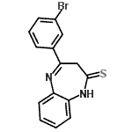 CAS 登录号：85741-21-5， 4-(3-溴苯基)-1,3-二氢-2H-1,5-苯并二氮杂卓-2-硫酮