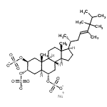 CAS 登录号：85748-14-7， 钠[(2S,3S,5S,6S,8S,9S,10R,13R,14S,17R)-10,13-二甲基-17-[(E,1R)-1,4,5,5,6-五甲基庚-3-烯基]-2,3-二磺酸氧基-2,3,4,5,6,7,8,9,11,12,14,15,16,17-十四氢-1H-环戊二烯并[a]菲-6-基]硫酸盐