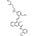 CAS#: 85750-19-2, 2-{[3-({2-Hydroxy-3-[(2-methoxyphenyl)carbamoyl]-1-naphthyl}diazenyl)-4-methoxyphenyl]sulfonyl}ethyl propionate