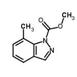 CAS#: 857807-98-8, Methyl 7-methyl-1H-indazole-1-carboxylate